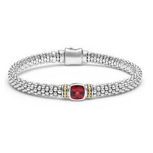 Rhodolite Garnet Caviar Bracelet  from Lagos | 6mm Size 7